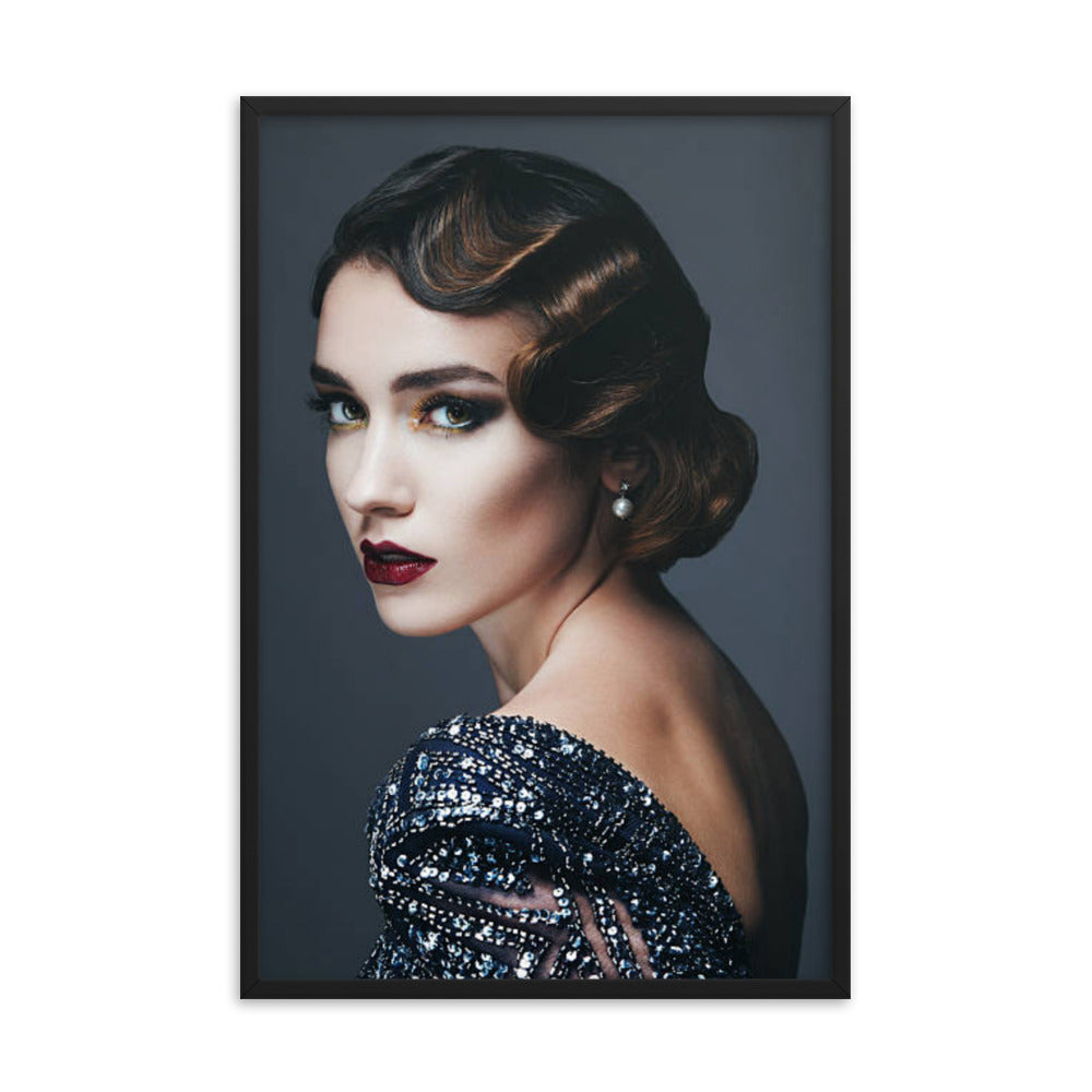 #1 - Styling Bild für Friseure - Gerahmtes Poster