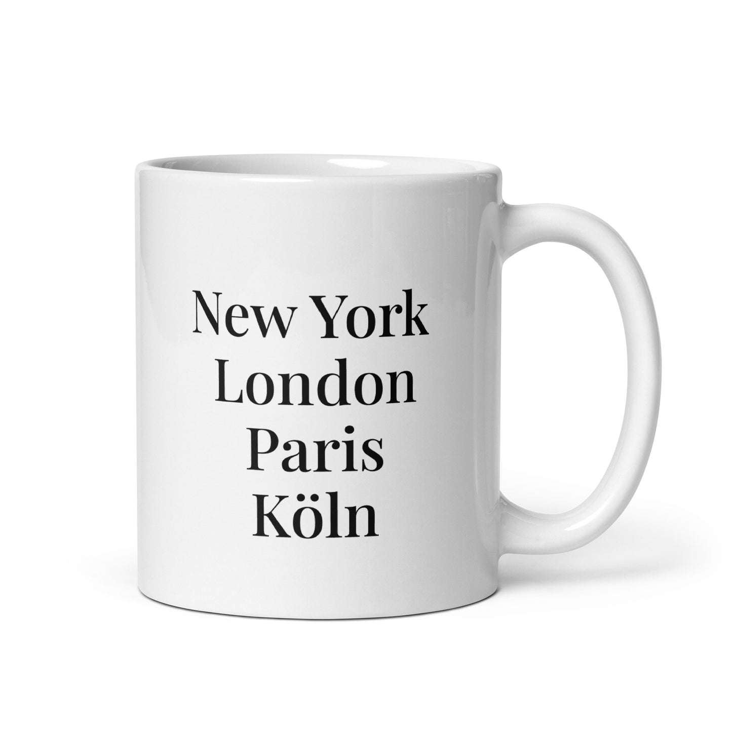New York London Paris Köln - Tasse