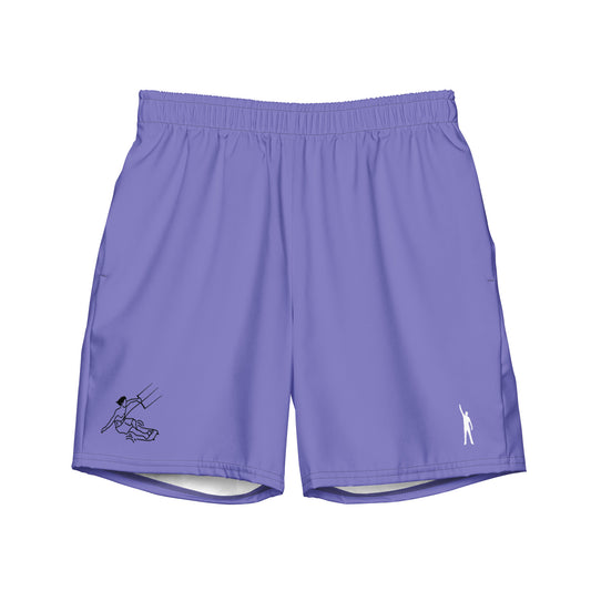 Blaue Herrn Badehose - Kitesurfer Logo