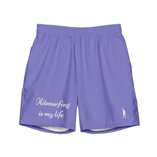 "Kitesurfing is my life" - Blaue Herrn Badehose