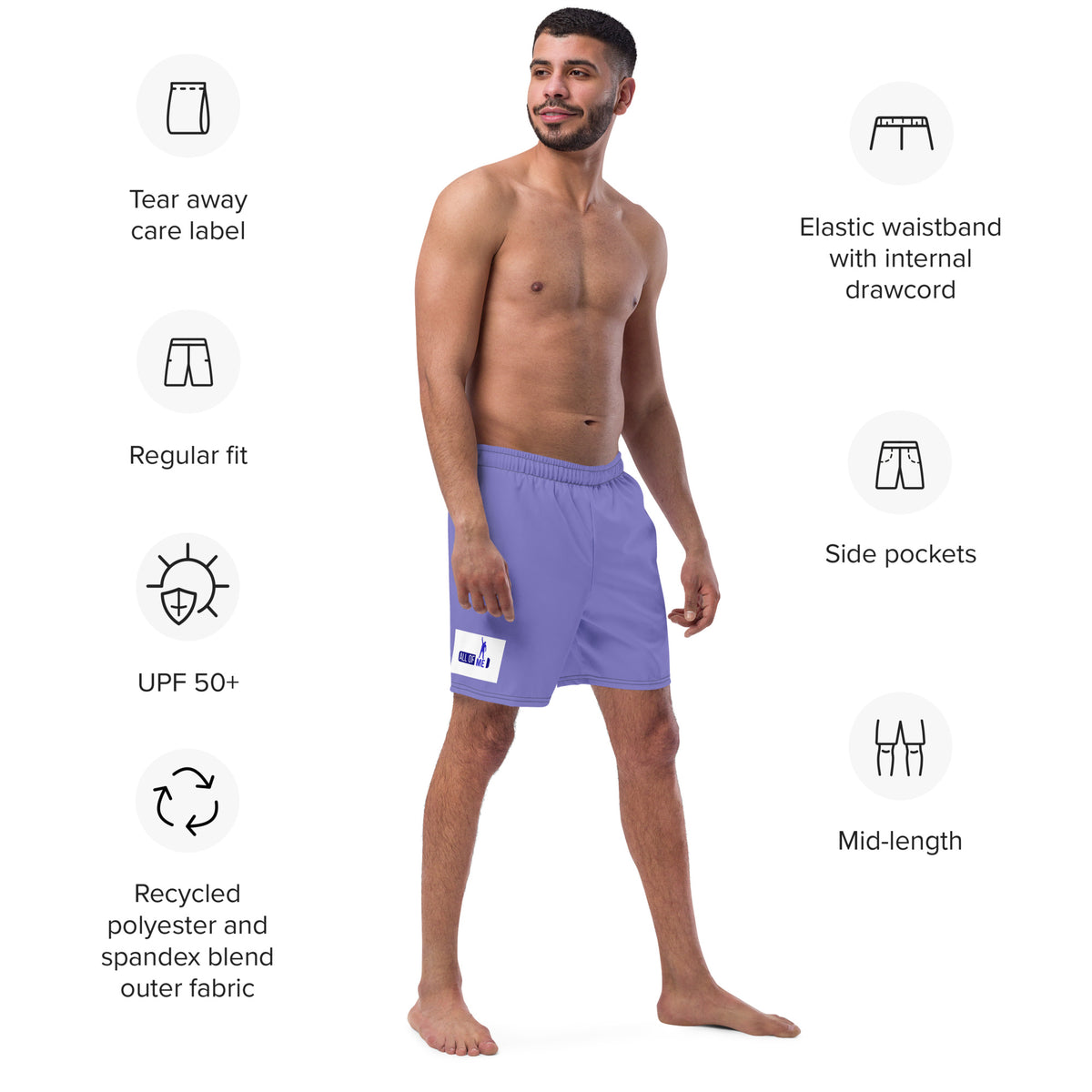 Blaue Herren-Badehosen