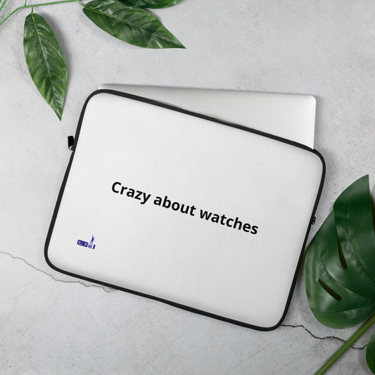 "Crazy about watches" - Laptop-Tasche