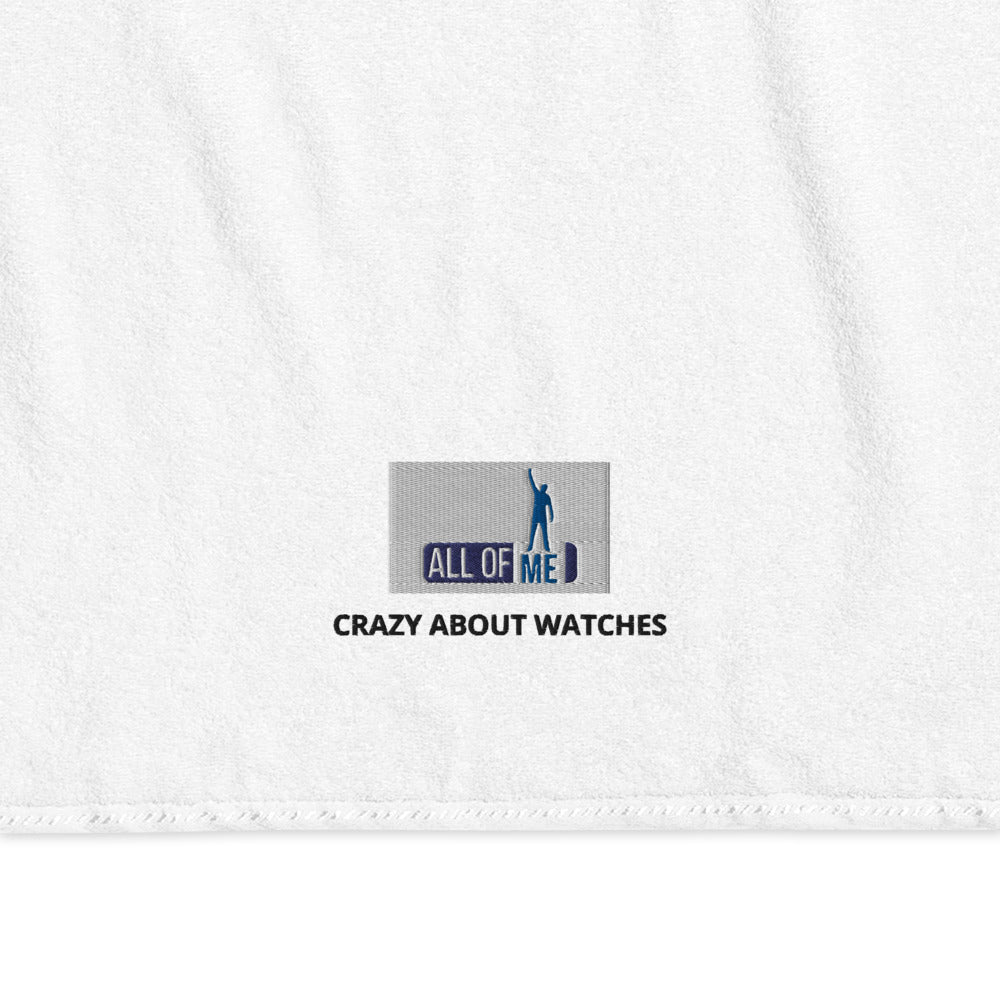 Crazy about watches" - BESTICKT Handtuch aus türkischer Baumwolle