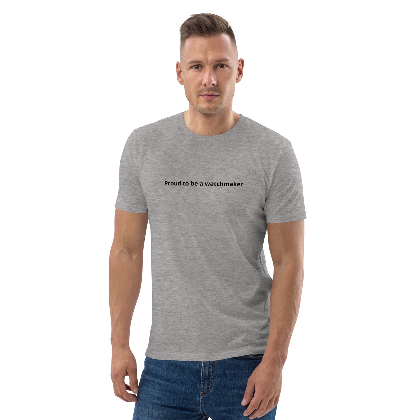"Proud to be a watchmaker" - BEDRUCKT - Klassisches Unisex T-Shirt für Uhrmacher