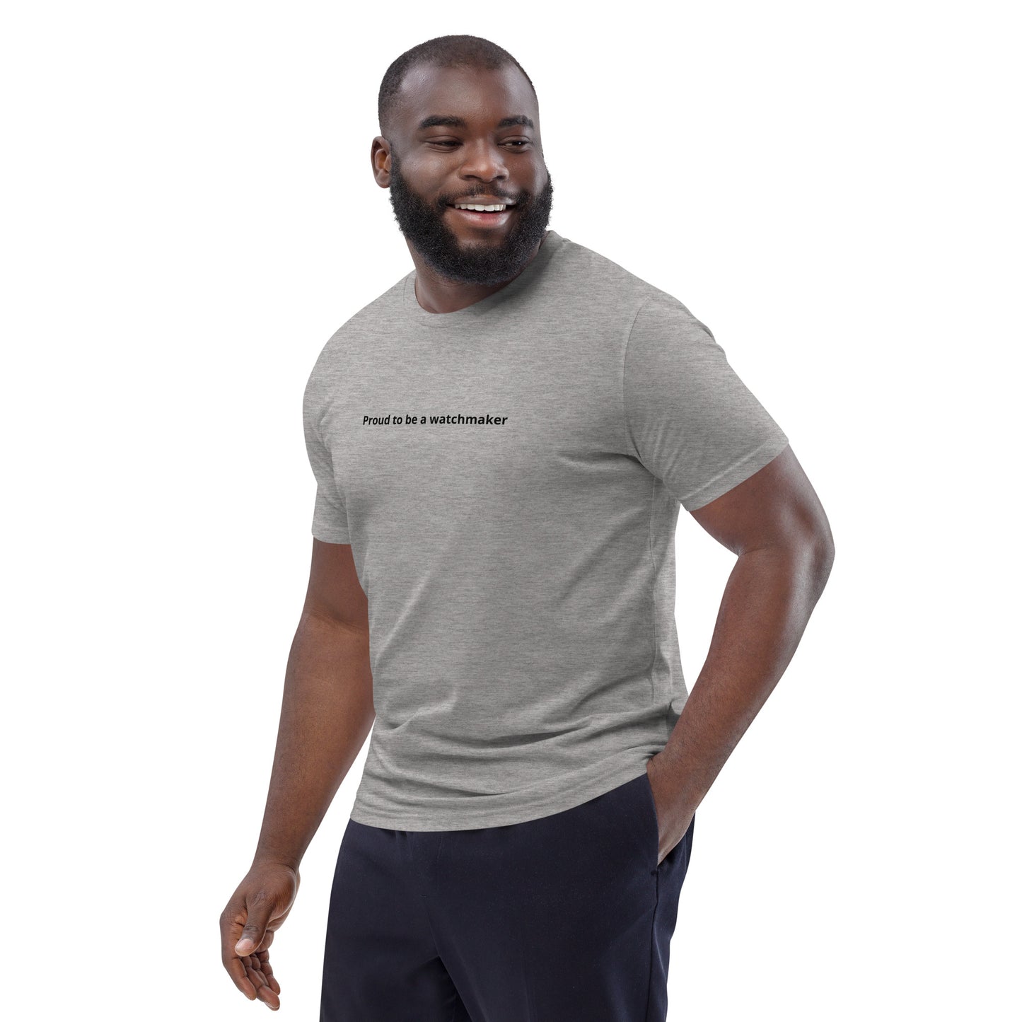 "Proud to be a watchmaker" - BEDRUCKT - Klassisches Unisex T-Shirt für Uhrmacher