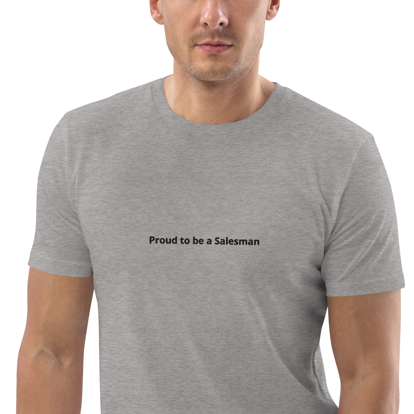 #Proud to be a Salesman" - BESTICKT T-Shirt für den Verkäufer
