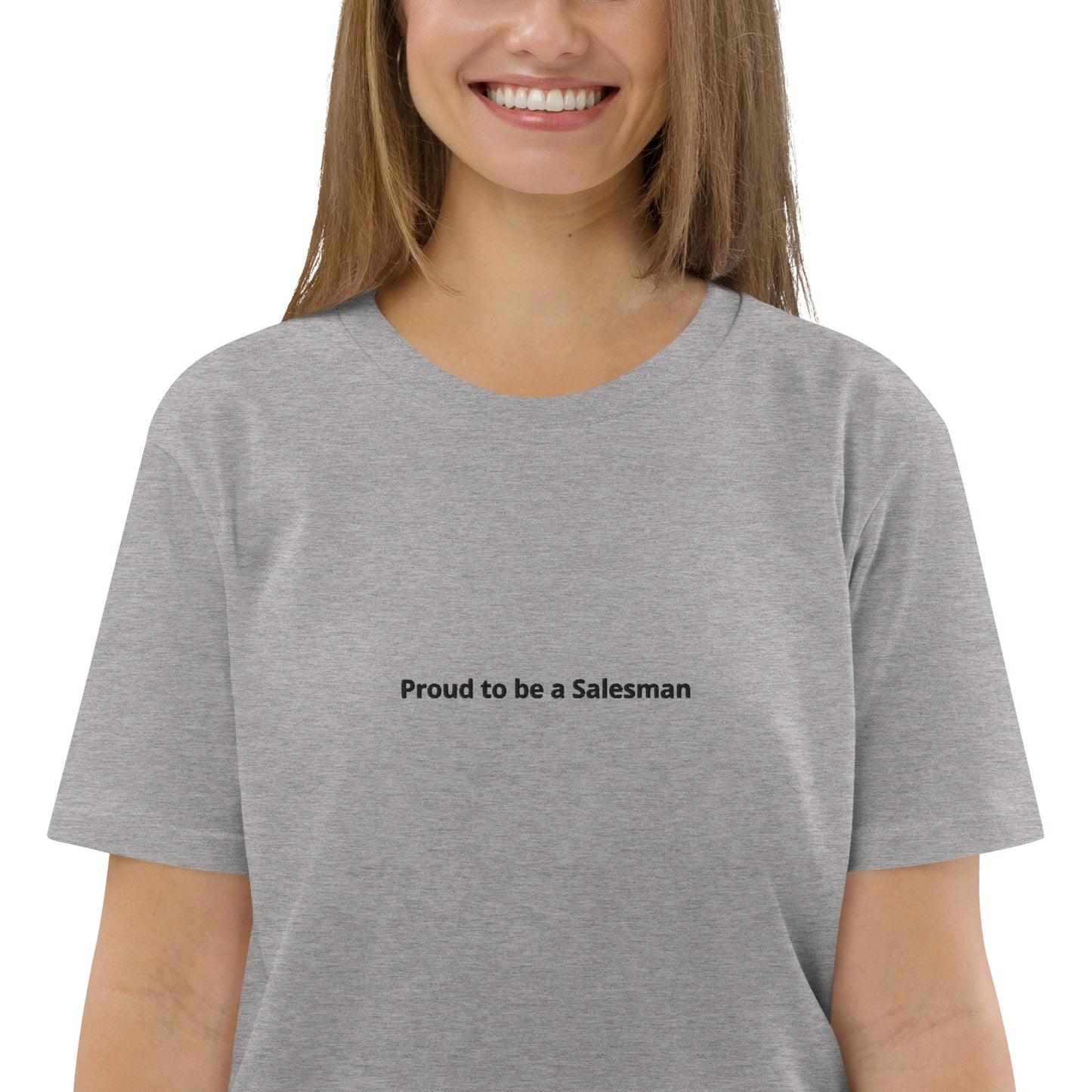 #Proud to be a Salesman" - BESTICKT T-Shirt für den Verkäufer