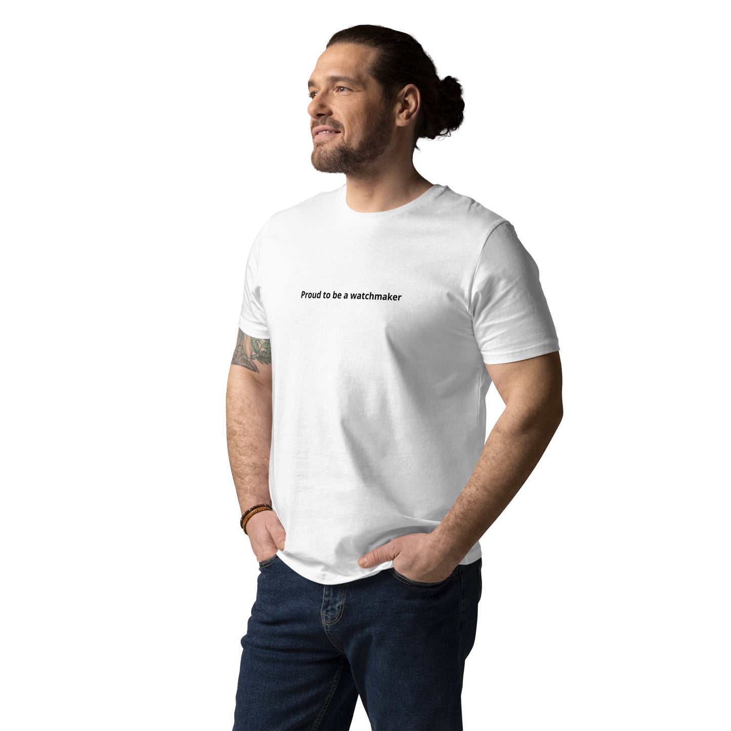 "Proud to be a watchmaker" - BEDRUCKT - Klassisches Unisex T-Shirt für Uhrmacher