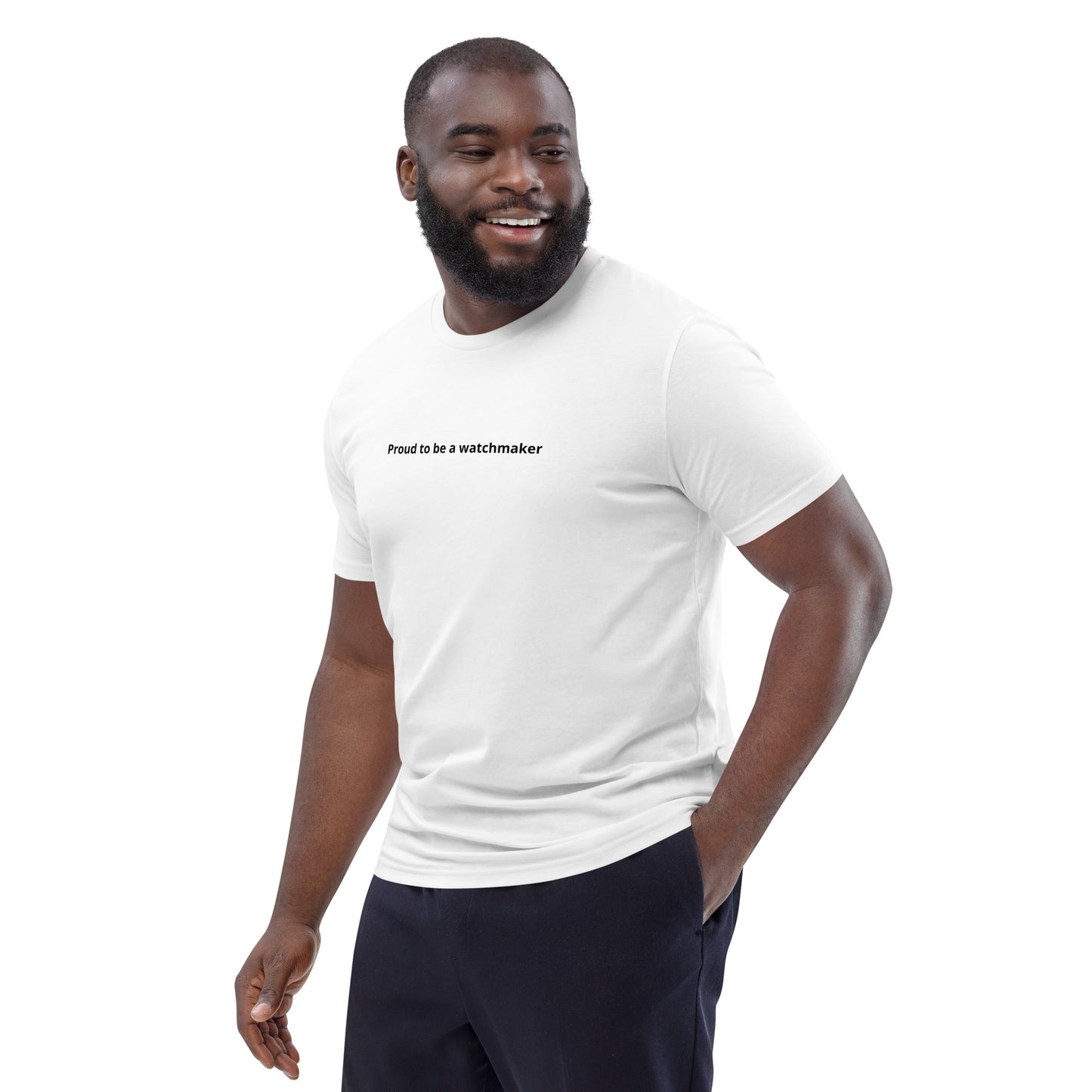"Proud to be a watchmaker" - BEDRUCKT - Klassisches Unisex T-Shirt für Uhrmacher