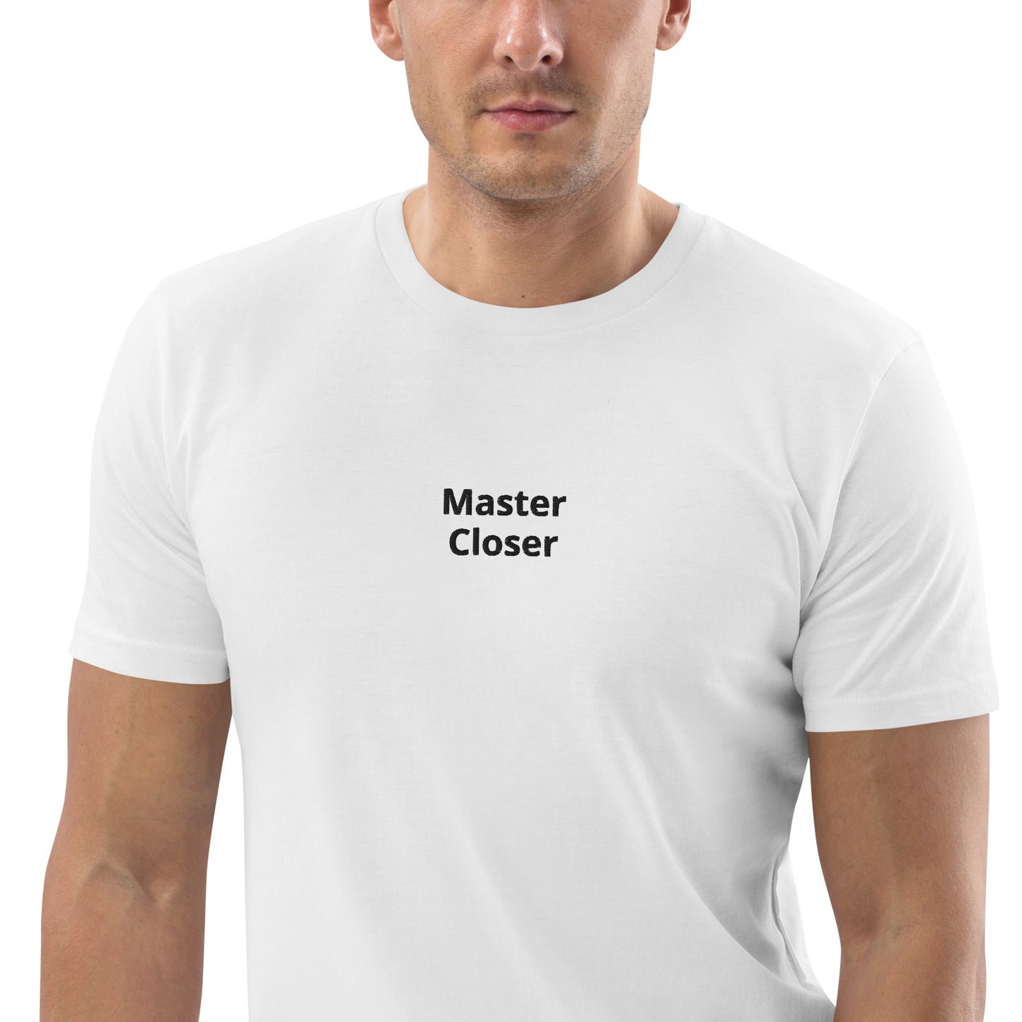 #"Master Closer" - BESTICKT T-Shirt für den besten Salesman und Verkäufer