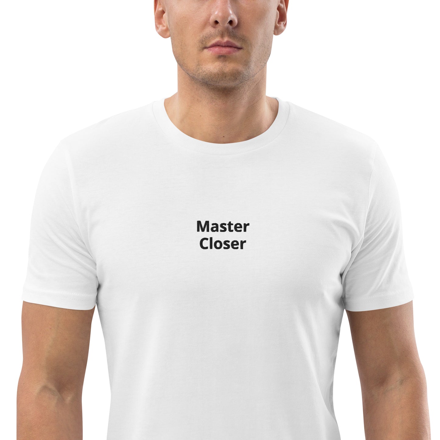 #"Master Closer" - BESTICKT T-Shirt für den besten Salesman und Verkäufer