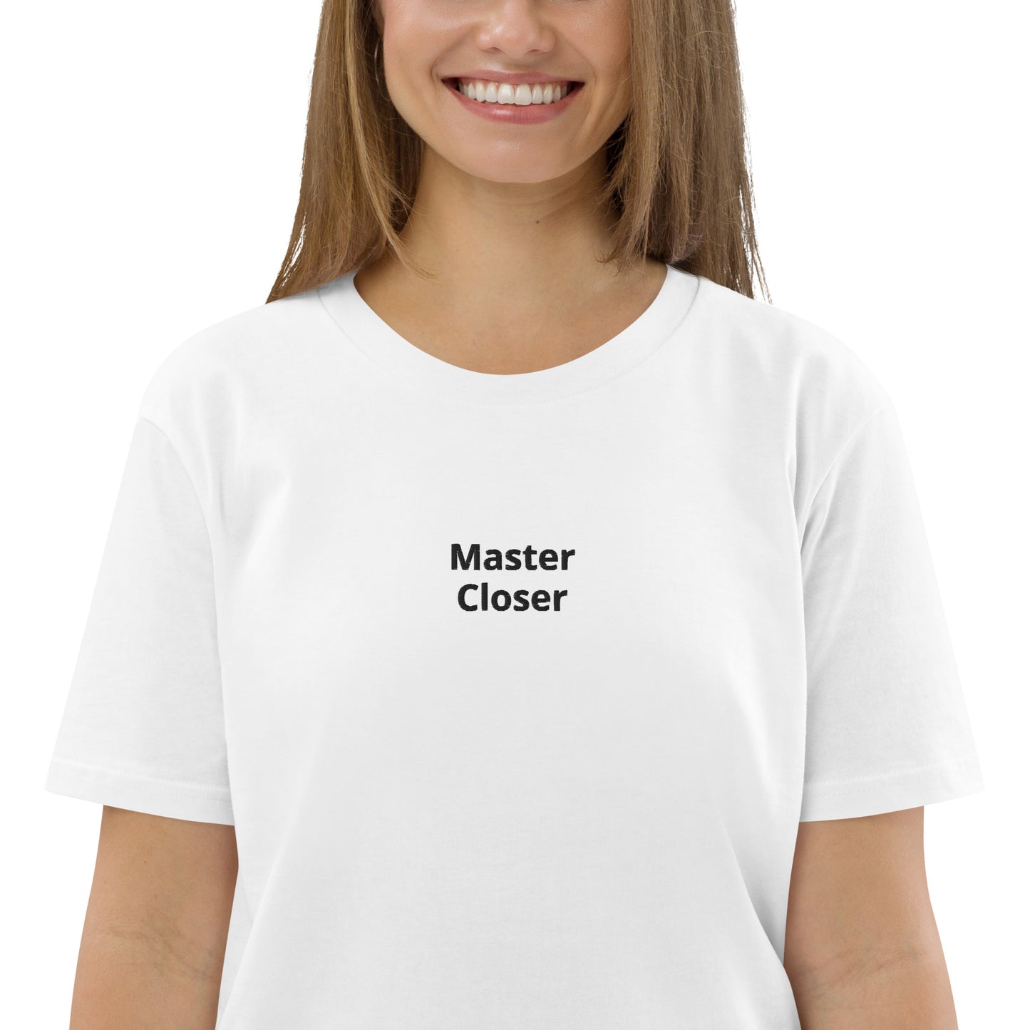 #"Master Closer" - BESTICKT T-Shirt für den besten Salesman und Verkäufer