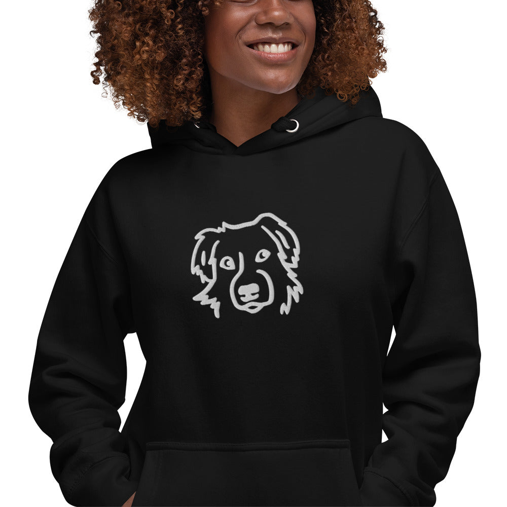Dog Hoodie - BESTICKT - Hundeliebhaber - Unisex-Kapuzenpullover