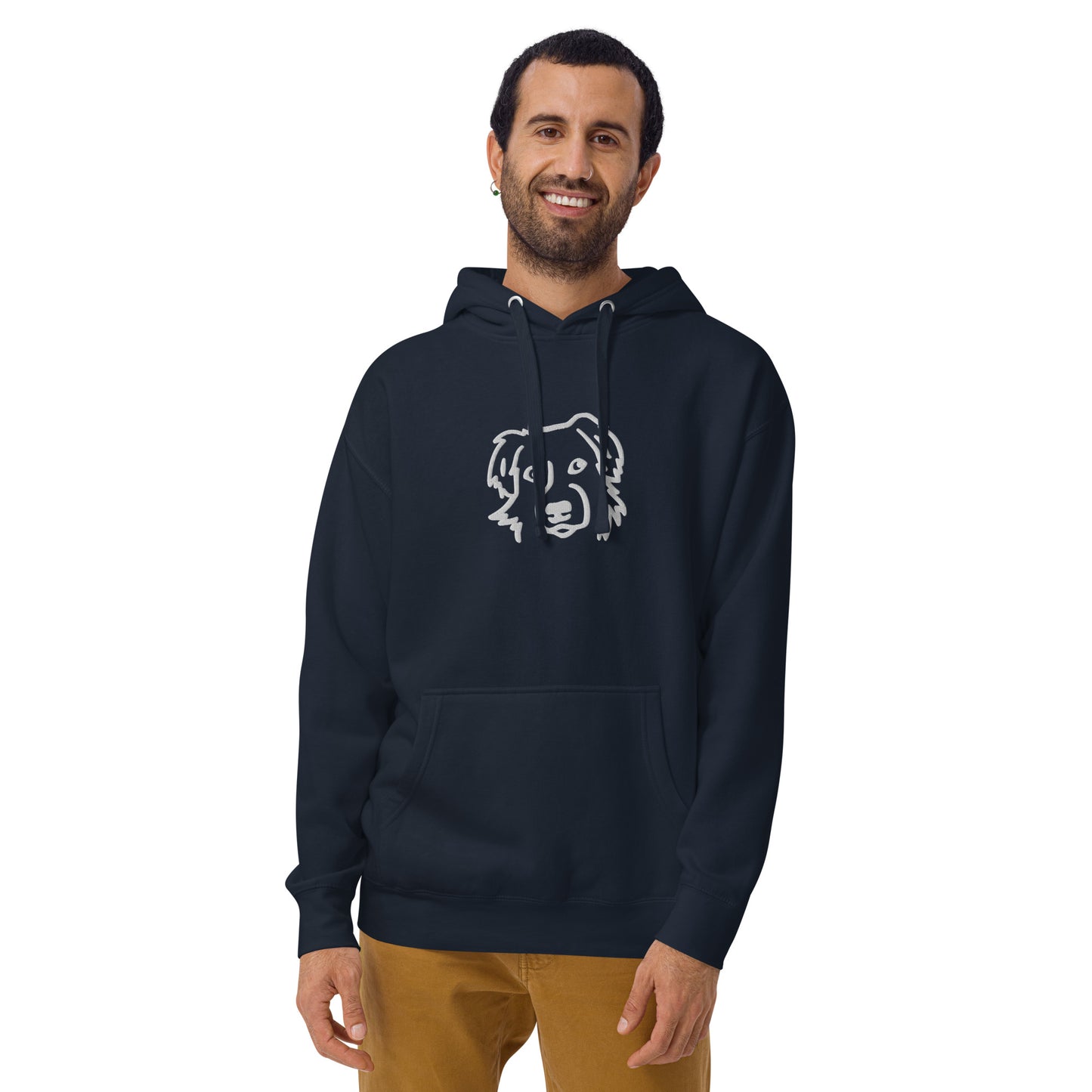 Dog Hoodie - BESTICKT - Hundeliebhaber - Unisex-Kapuzenpullover