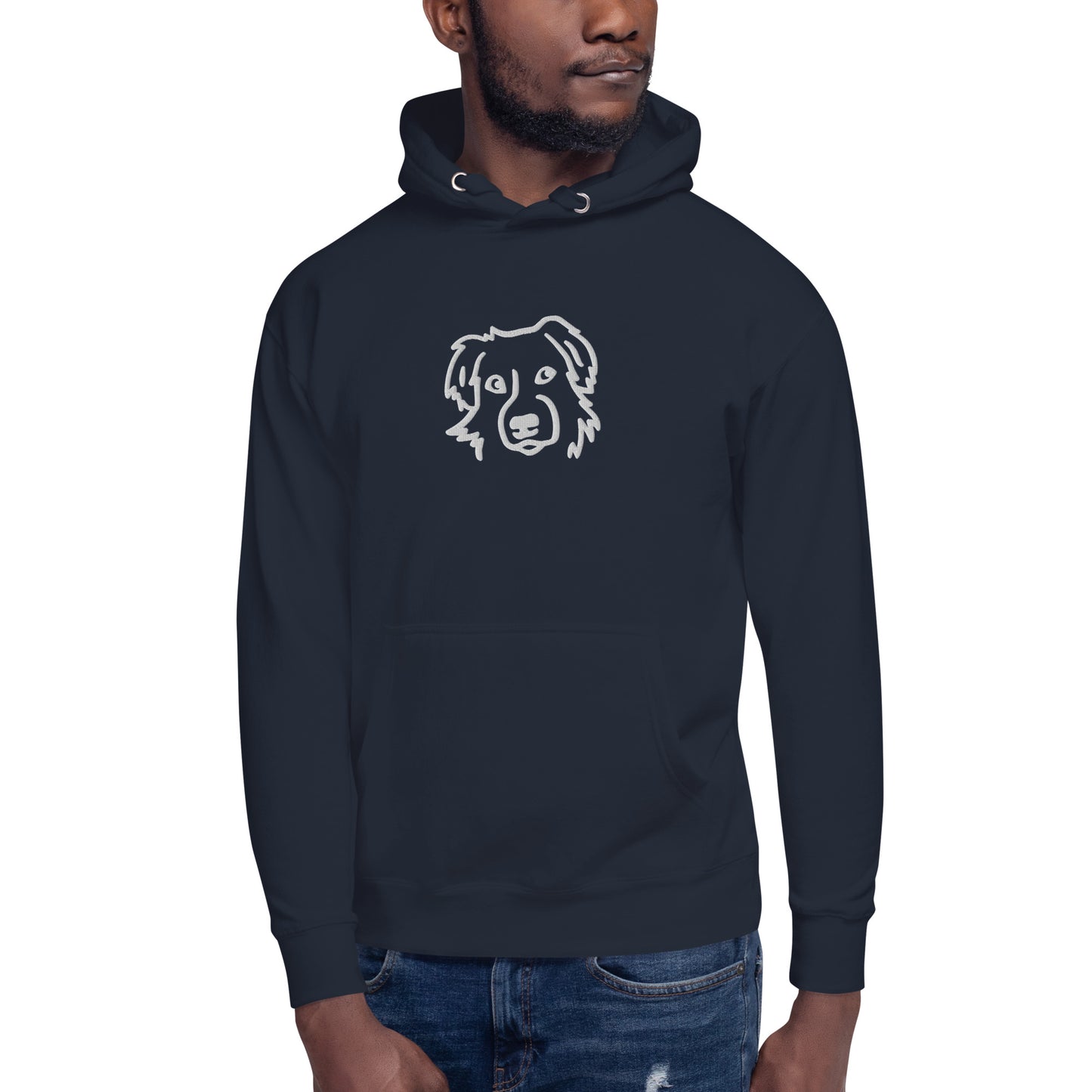 Dog Hoodie - BESTICKT - Hundeliebhaber - Unisex-Kapuzenpullover
