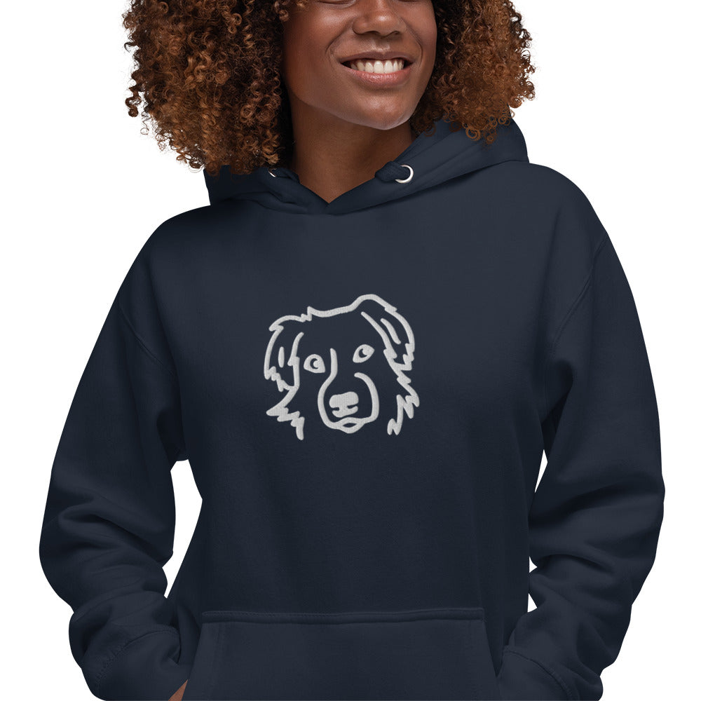 Dog Hoodie - BESTICKT - Hundeliebhaber - Unisex-Kapuzenpullover