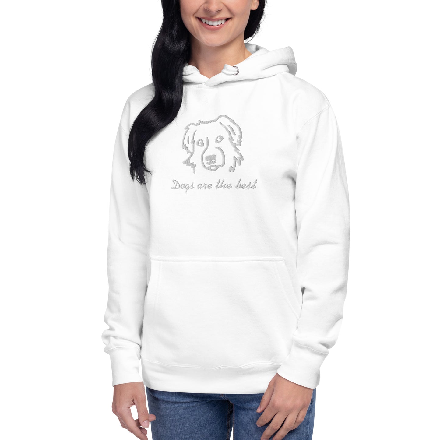 "Dogs are the best" - BESTICKT - Hundeliebhaber - Unisex-Kapuzenpullover
