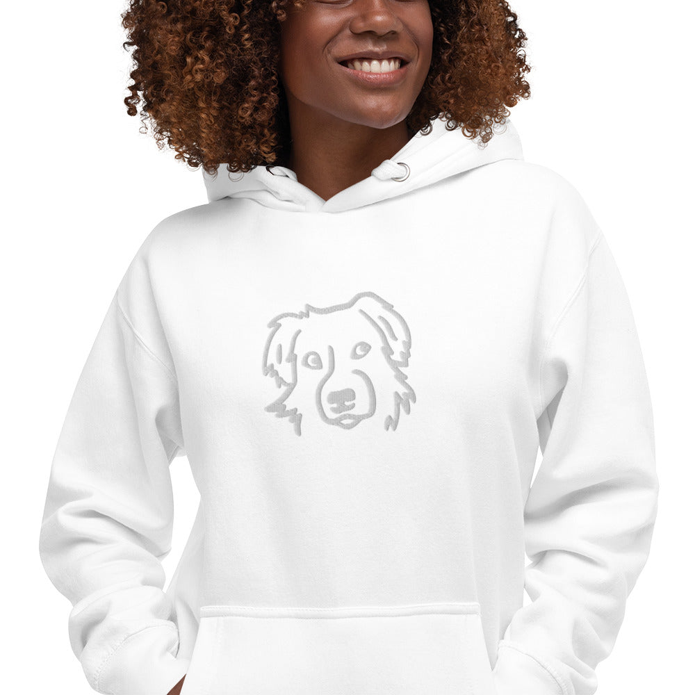 Dog Hoodie - BESTICKT - Hundeliebhaber - Unisex-Kapuzenpullover