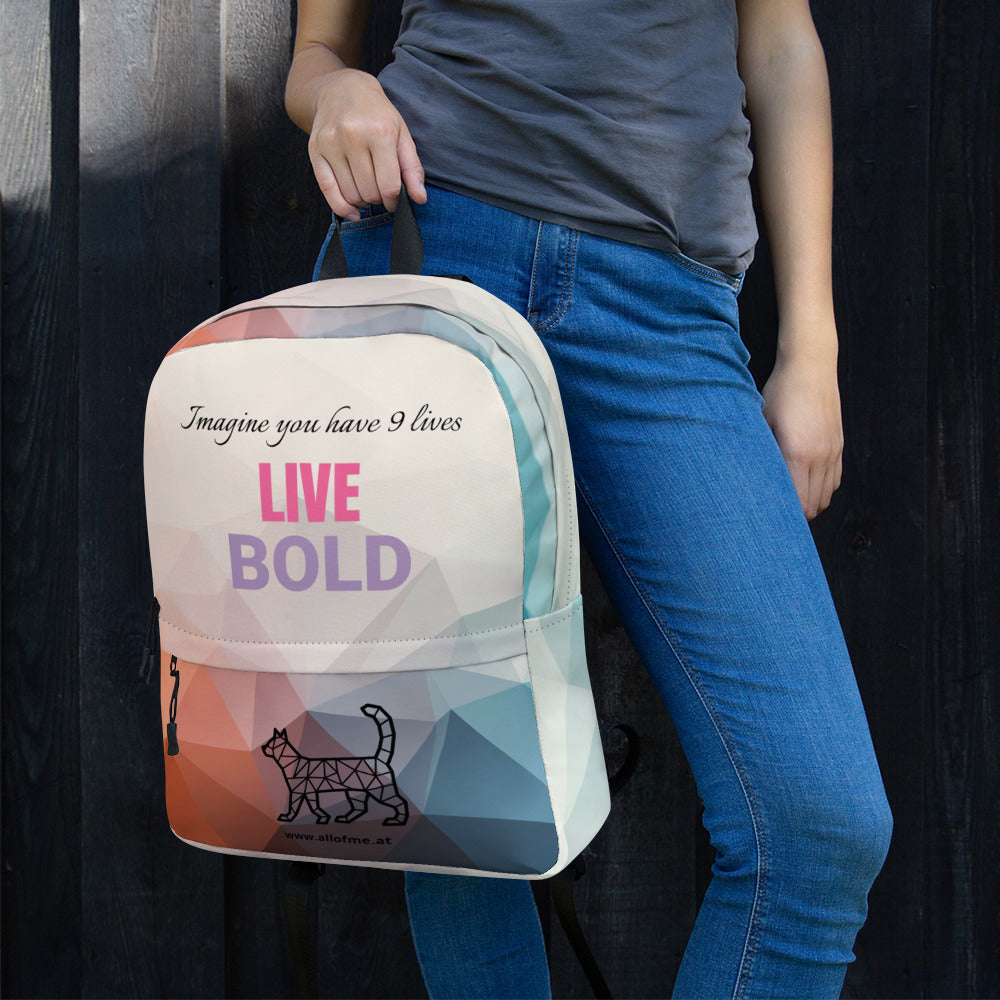 LIVE BOLD - Katzen-Liebhaber Rucksack