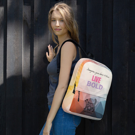 LIVE BOLD - Katzen-Liebhaber Rucksack