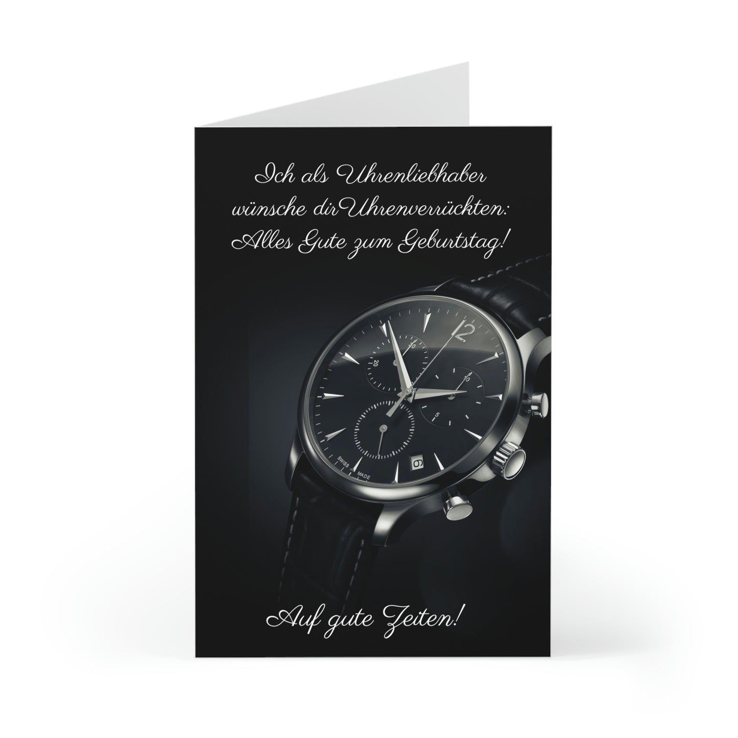 Geburtstagskarte - Vom Uhrenliebhaber an den Uhrenverrückten (7 Stk)