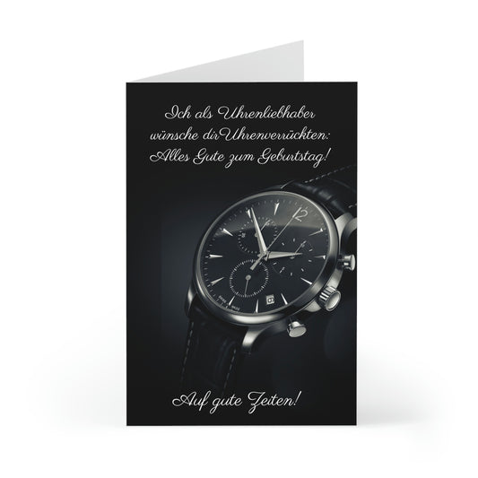 Geburtstagskarte - Vom Uhrenliebhaber an den Uhrenverrückten (7 Stk)